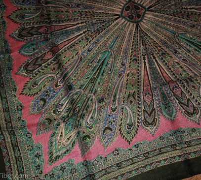 Silk scarf with wonderful details of traditional and modern graphics.